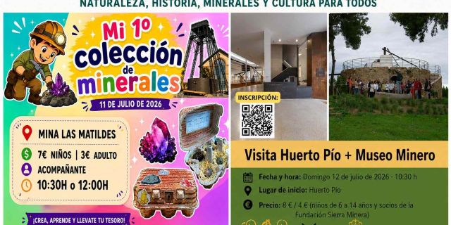 Actividades en Mina las Matildes Los próximos 11 y 12 de julio, Mina Las Matildes acoge dos actividades dirigidas a todos los públicos