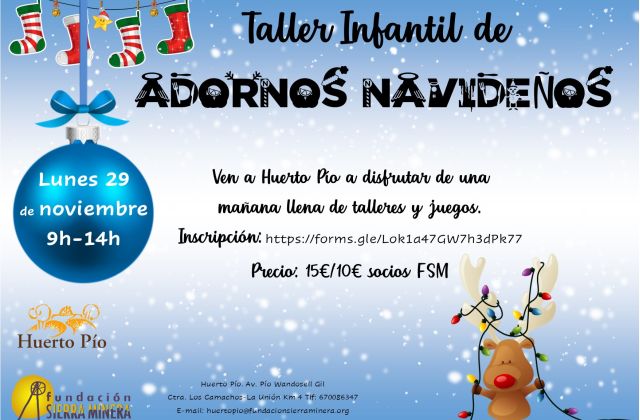 Taller infantil de adornos Navideños