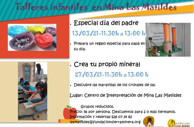 Talleres infantiles en Mina Las Matildes